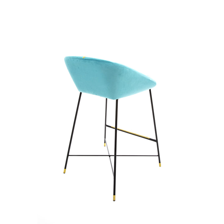 Toiletpaper Drill Upholstered High Stool by Seletti - Bayte