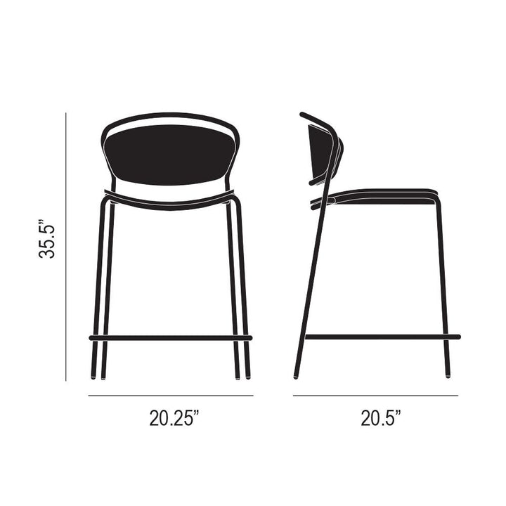 Thru Counter Stool