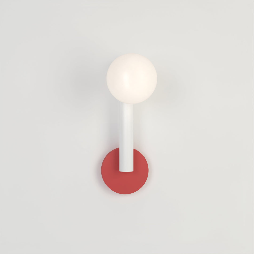 Tube with Globe Wall Lamp