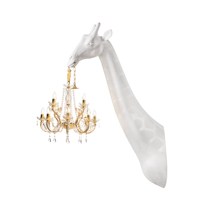 Giraffe in Love Wall Lamp Black design Marcantonio