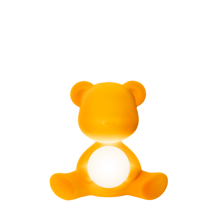 Teddy Girl Lamp Velvet Finish with Rechargeable Led