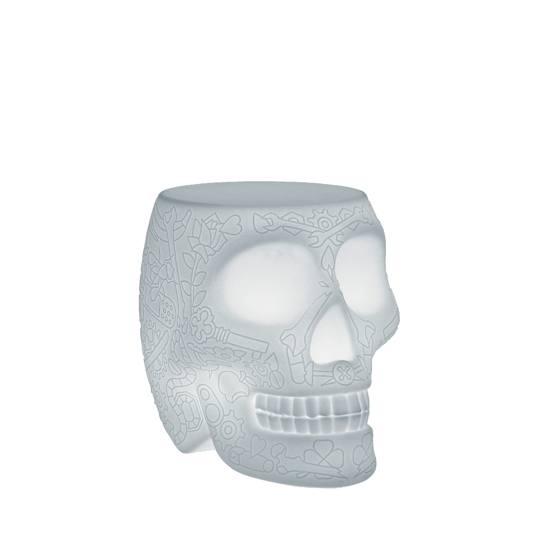 Mexico Stool and Sidetable Lamp with Rechargeable Led