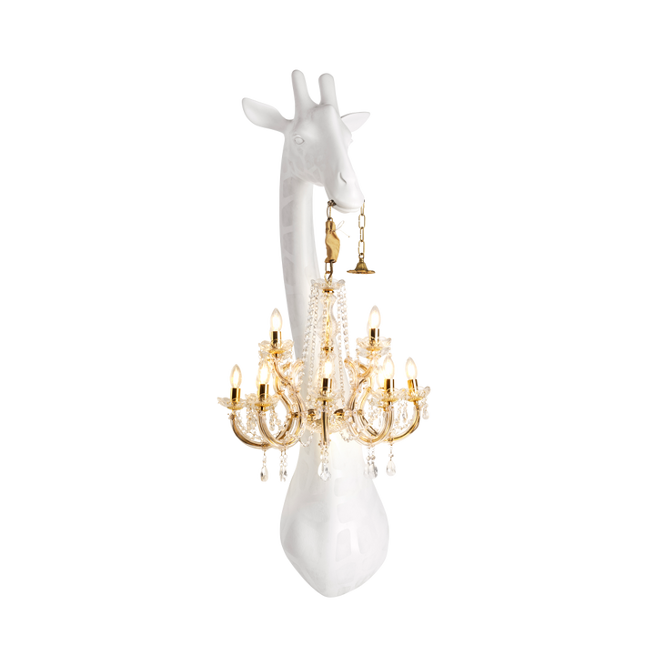 Giraffe in Love Wall Lamp Black design Marcantonio