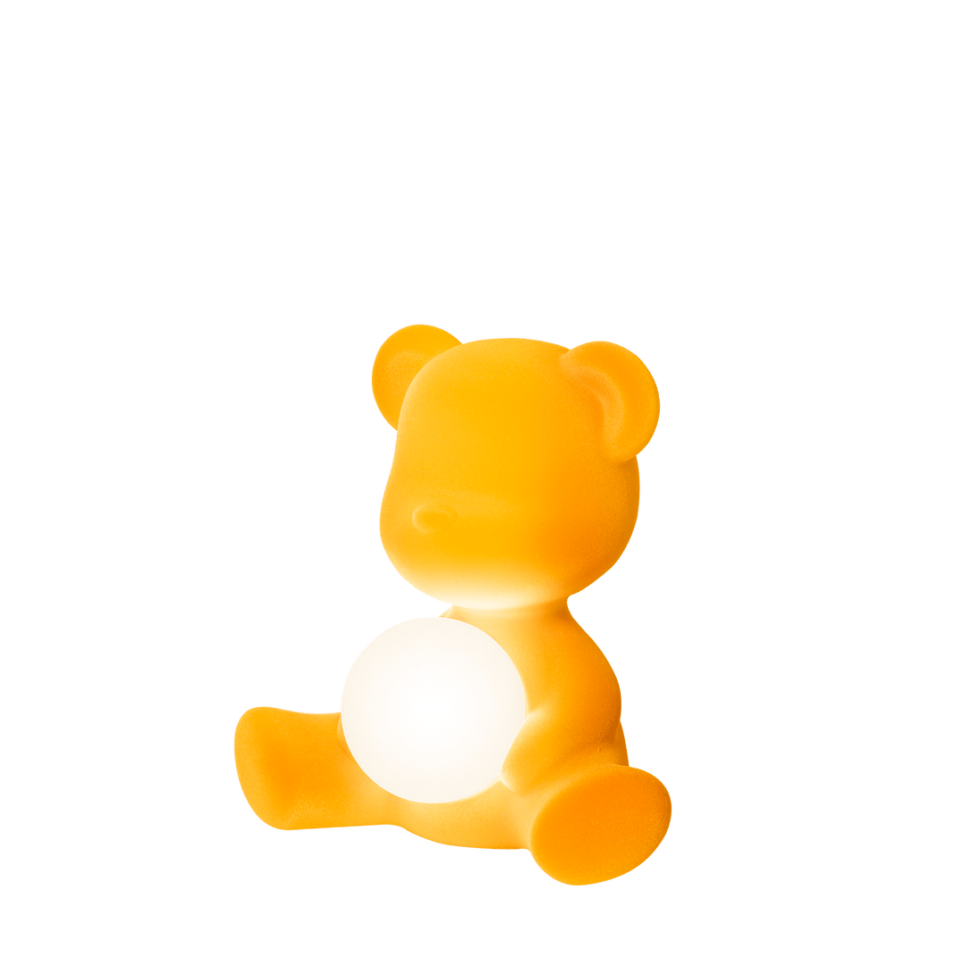 Teddy Girl Lamp Velvet Finish with Rechargeable Led