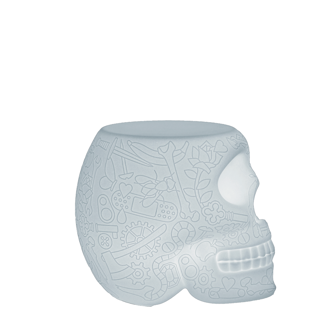 Mexico Stool and Sidetable Lamp with Rechargeable Led