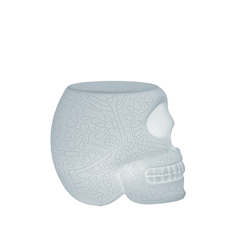 Mexico Stool and Sidetable Lamp with Rechargeable Led