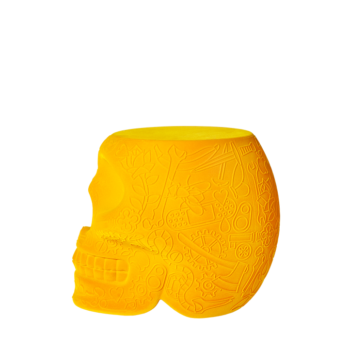 Mexico Stool and Sidetable Velvet Finish