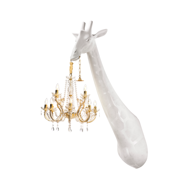 Giraffe in Love Wall Lamp Black design Marcantonio