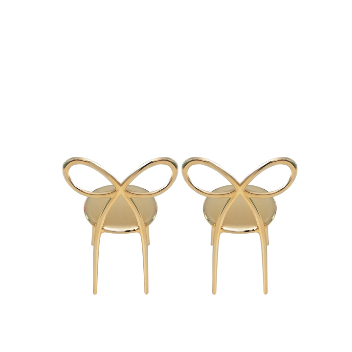 Ribbon Chair Metal Finish - Set of 2 pieces