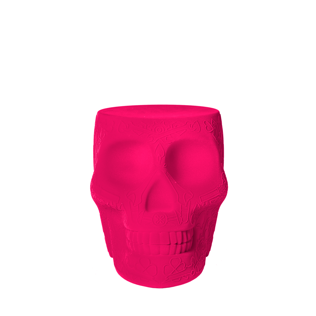 Mexico Stool and Sidetable Velvet Finish