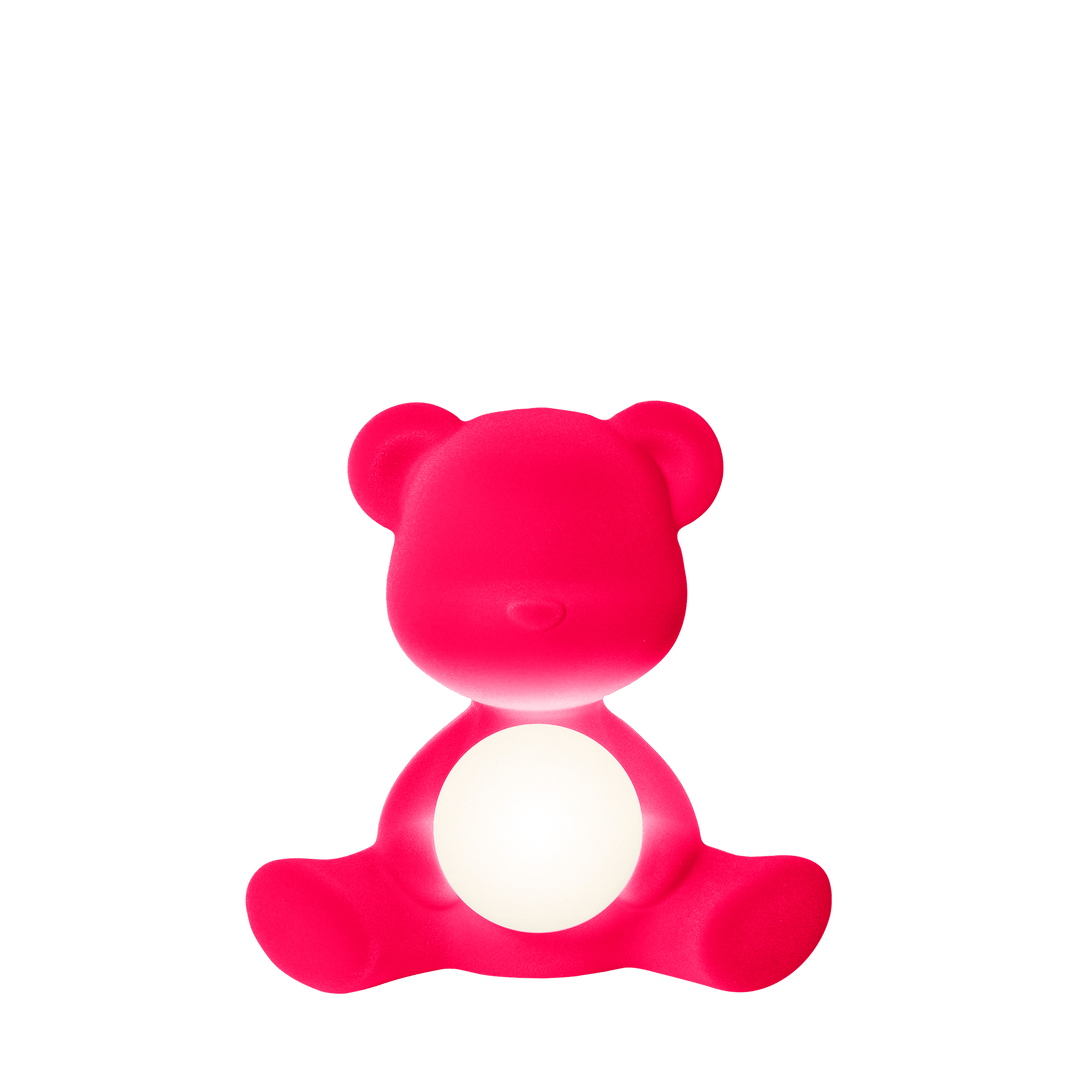 Teddy Girl Lamp Velvet Finish with Rechargeable Led