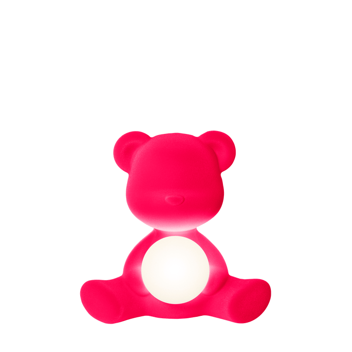 Teddy Girl Lamp Velvet Finish with Rechargeable Led