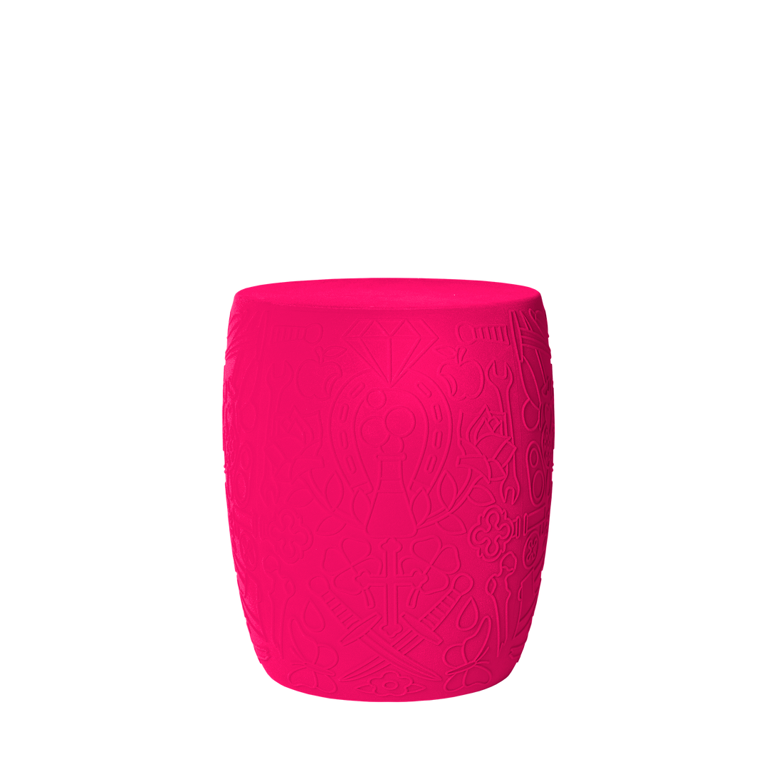 Mexico Stool and Sidetable Velvet Finish