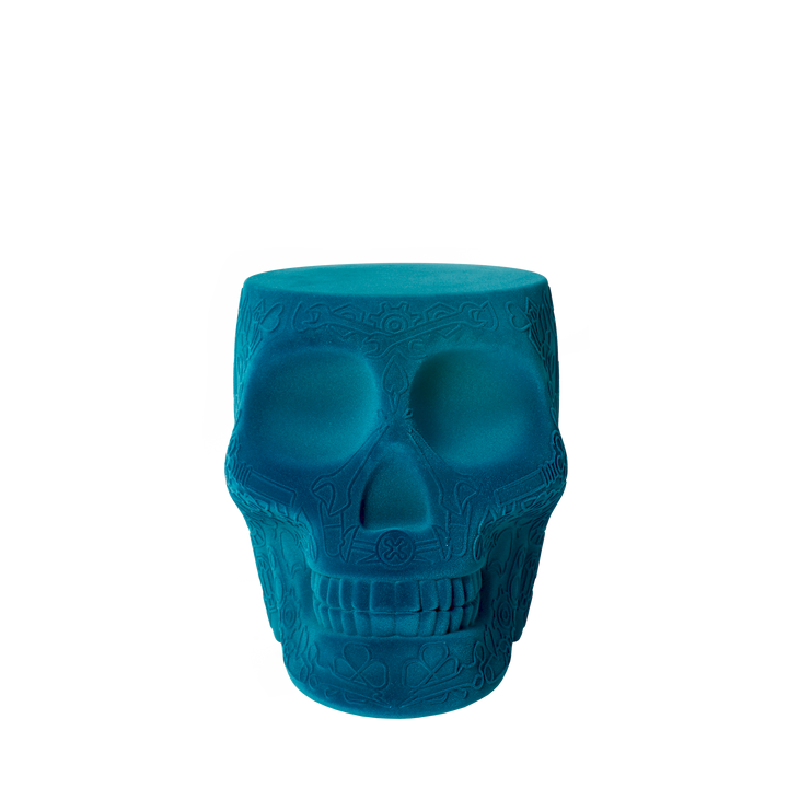 Mexico Stool and Sidetable Velvet Finish