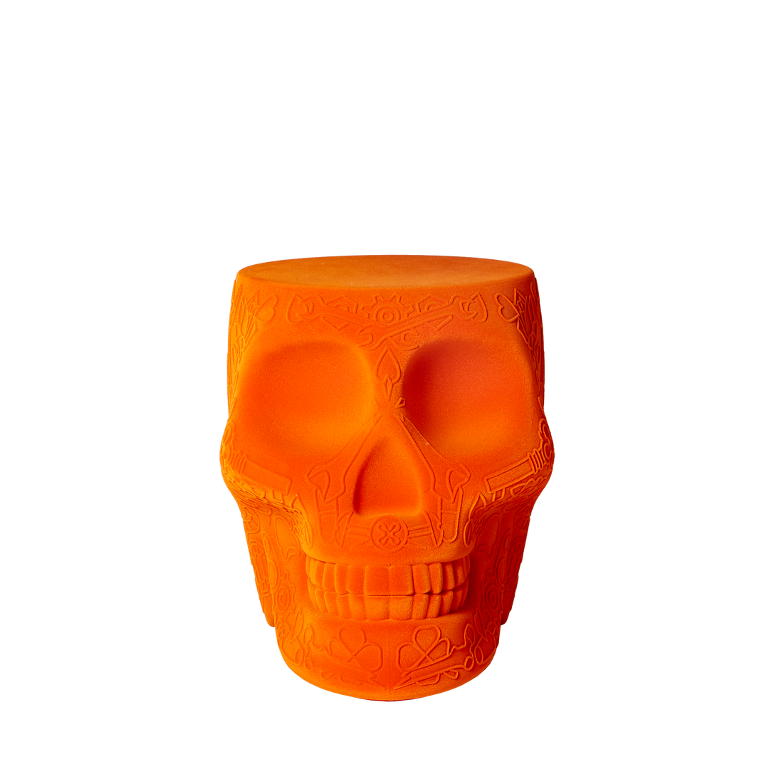 Mexico Stool and Sidetable Velvet Finish