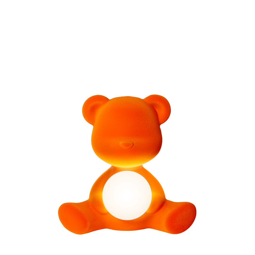 Teddy Girl Lamp Velvet Finish with Rechargeable Led