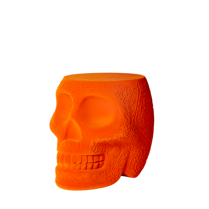 Mexico Stool and Sidetable Velvet Finish