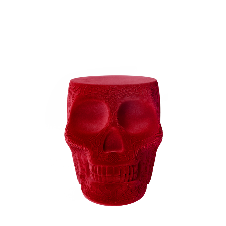 Mexico Stool and Sidetable Velvet Finish