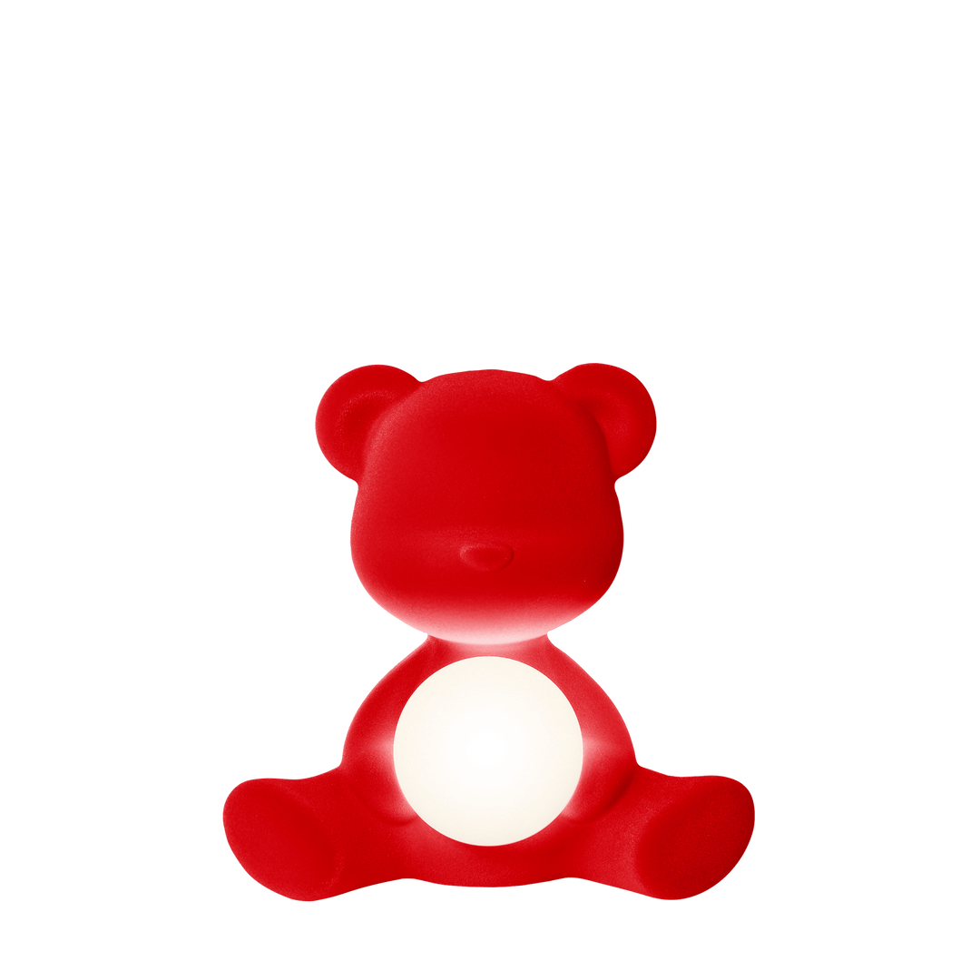 Teddy Girl Lamp Velvet Finish with Rechargeable Led