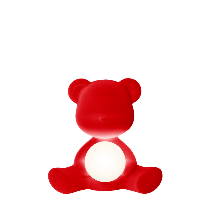 Teddy Girl Lamp Velvet Finish with Rechargeable Led