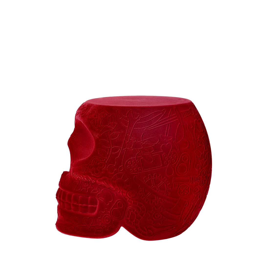 Mexico Stool and Sidetable Velvet Finish