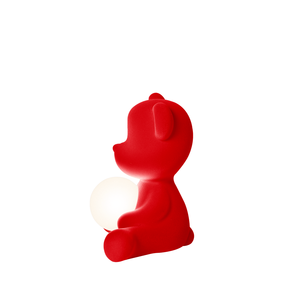 Teddy Girl Lamp Velvet Finish with Rechargeable Led