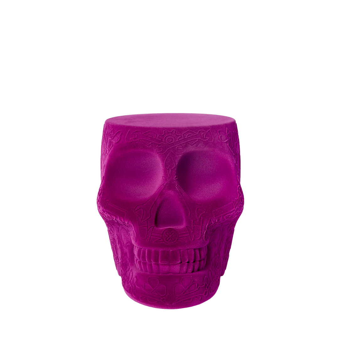 Mexico Stool and Sidetable Velvet Finish