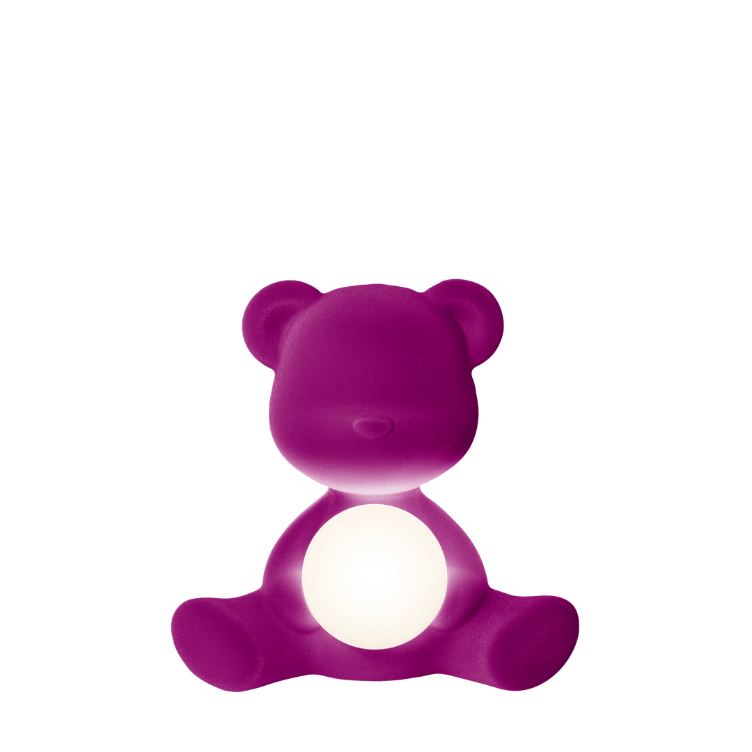 Teddy Girl Lamp Velvet Finish with Rechargeable Led
