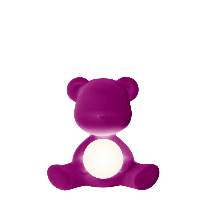 Teddy Girl Lamp Velvet Finish with Rechargeable Led