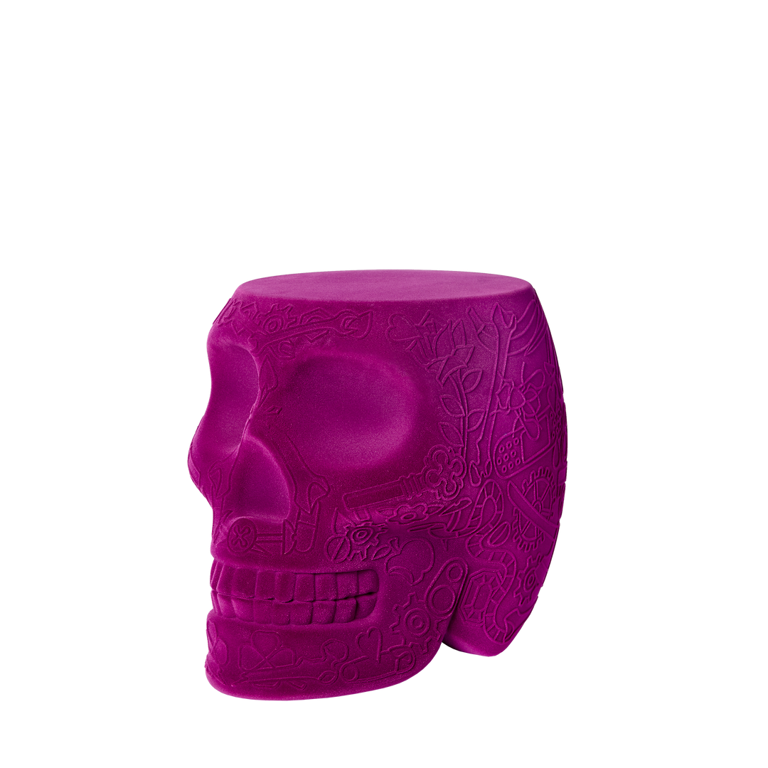 Mexico Stool and Sidetable Velvet Finish