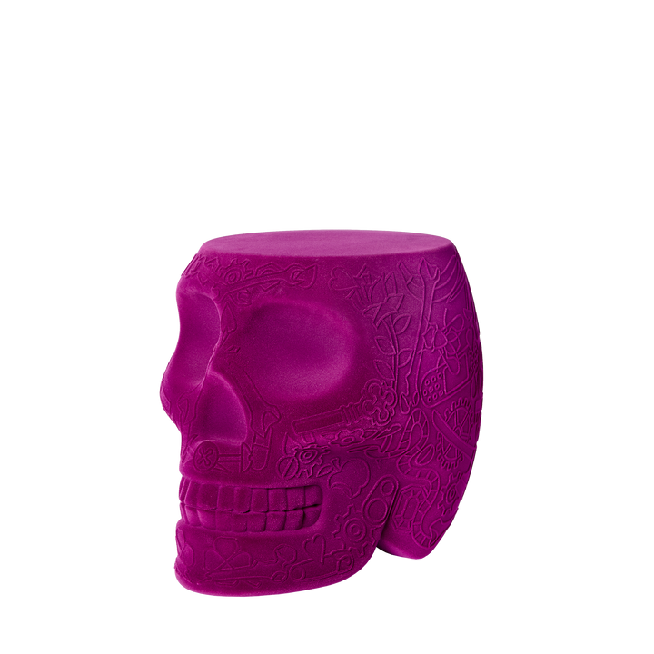 Mexico Stool and Sidetable Velvet Finish