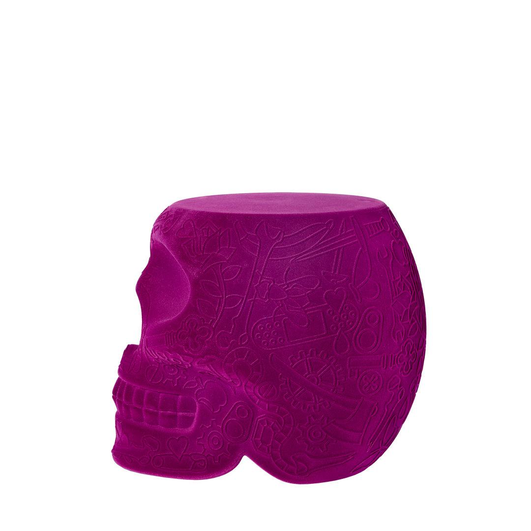 Mexico Stool and Sidetable Velvet Finish