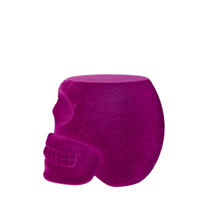 Mexico Stool and Sidetable Velvet Finish