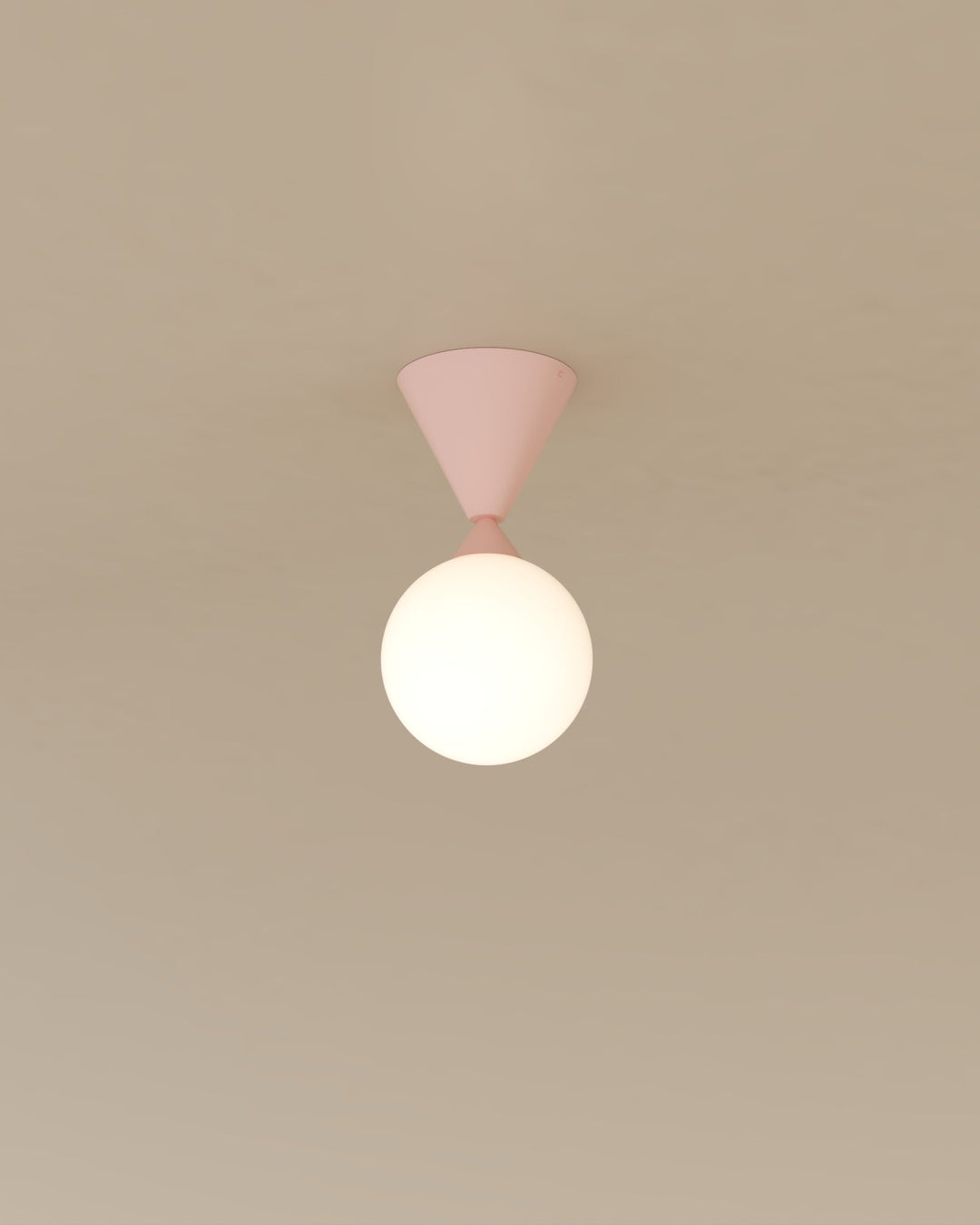 Fixed Cone and Sphere Wall Lamp