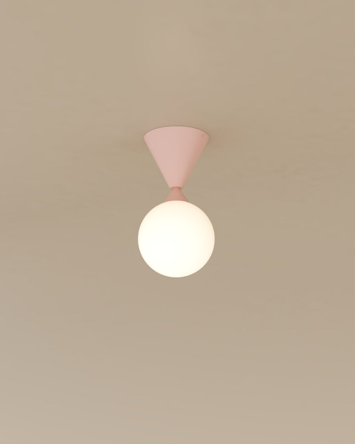 Fixed Cone and Sphere Wall Lamp