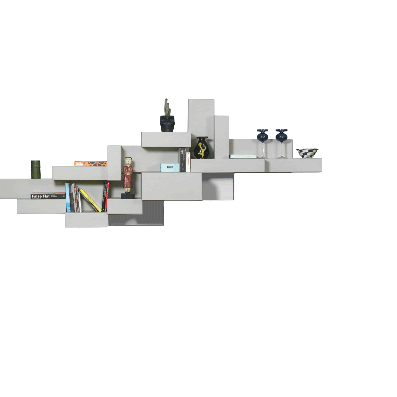 primitive bookshelf black, design studio nucleo by qeeboo