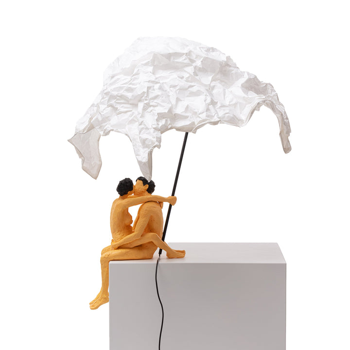 Seletti Love Is a Verb Lamp Max &amp; Roberta, the embracing couple seen from the other side