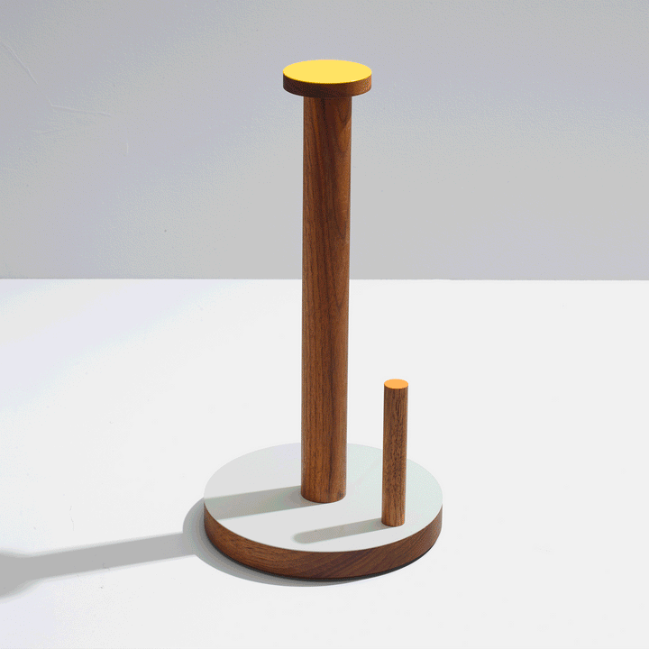 The Paper Towel Keeper - Walnut/Gray