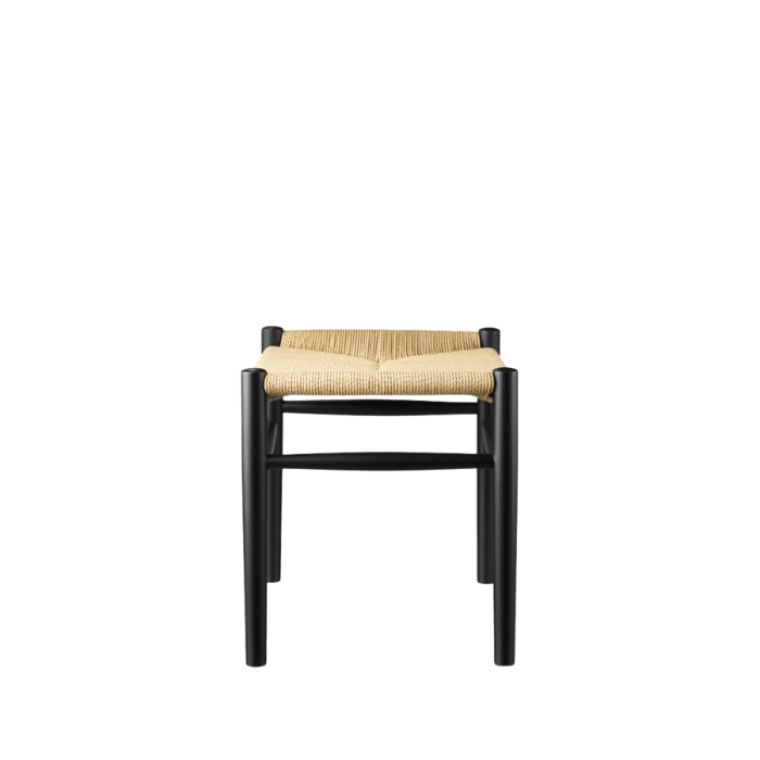 FDB Møbler J83 Stool, Jet Black Painted Beech