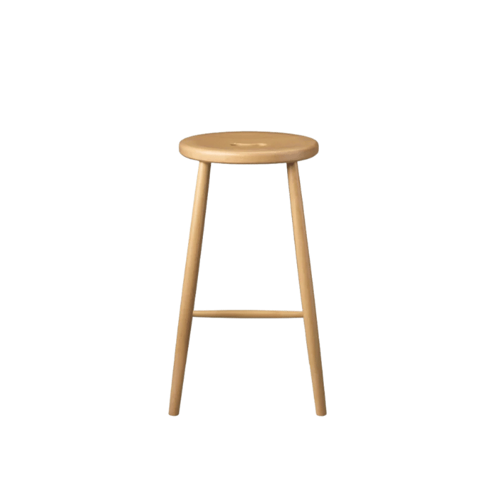 FDB Møbler J27C Counter Stool, Nature Lacquered Beech