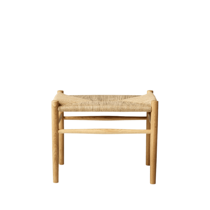 FDB Møbler J83 Stool, Nature Lacquered Oak