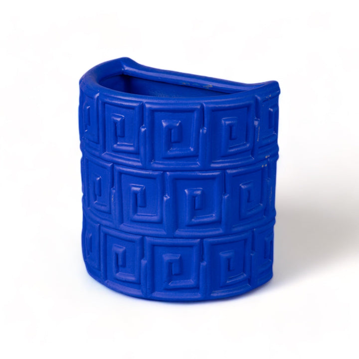 Seletti Magna Graecia Terracotta Wall Vase Greche Blue, the blue wall vase turned the other way