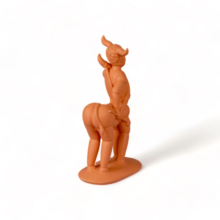 Seletti Magna Graecia Terracotta Statuette Centauro, the centaur turned in profile to the left