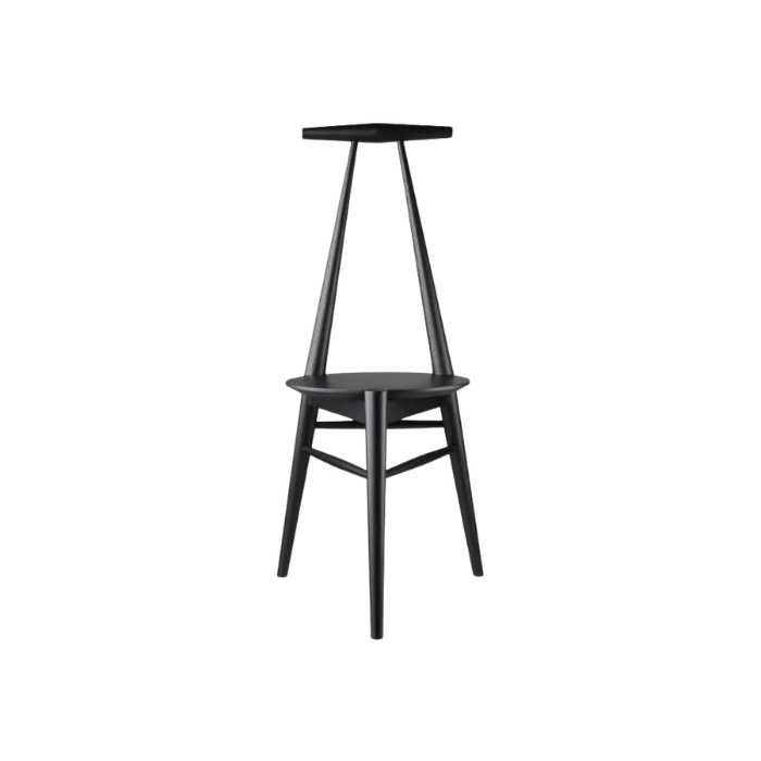 FDB Møbler J157 Anker Chair, Solid Jet Black Oak