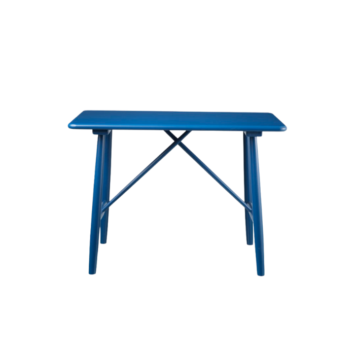 FDB Møbler P10 Children’s Table, Solid Blue Painted Beech