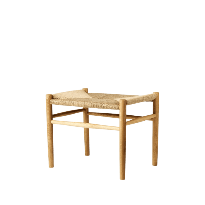 FDB Møbler J83 Stool, Nature Lacquered Oak