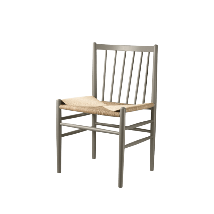 FDB Møbler J80 Chair, Moss Grey Painted Beech