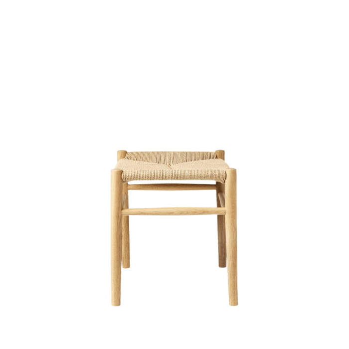 FDB Møbler J83 Stool, Nature Lacquered Oak