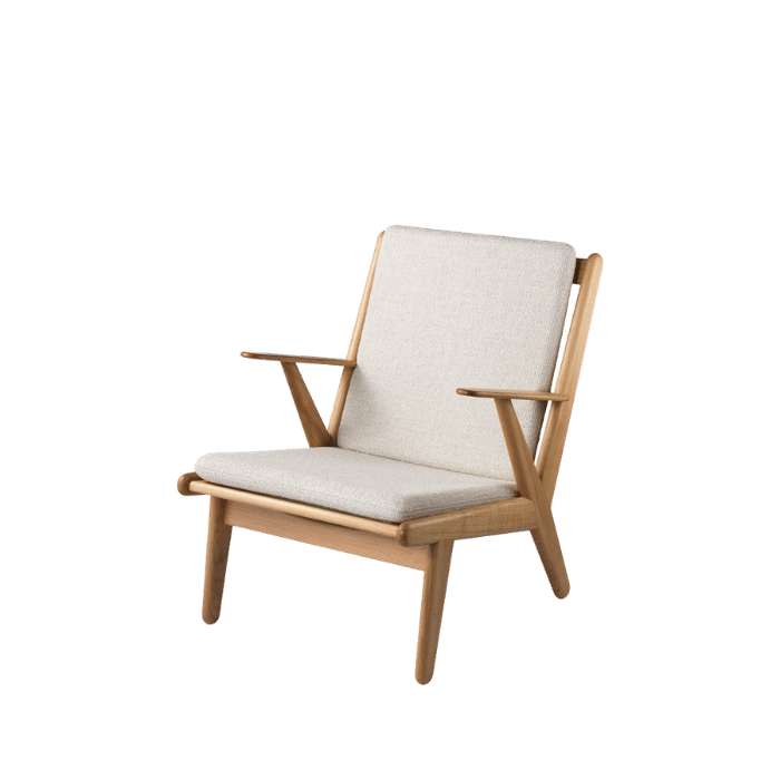 FDB Møbler J53 Armchair, Nature Oiled Oak/Beige