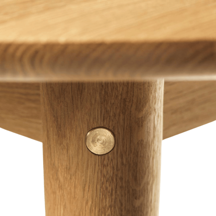 FDB Møbler C62E2TIL Bjørk Dining Table With 2 Extra Leafs, Solid Nature Oiled Oak